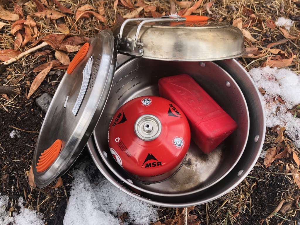 Ceramic Nonstick 2-Pot Set, Camping Pot Set