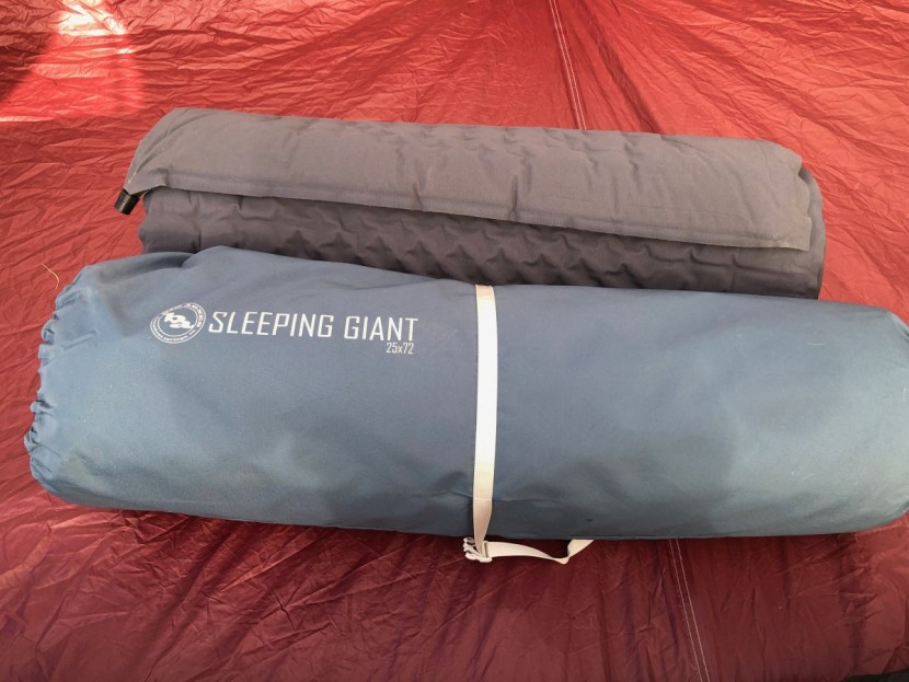 big agnes sleeping giant memory foam - two pad system allows for storage flexibility but isn&#039;t necessarily...