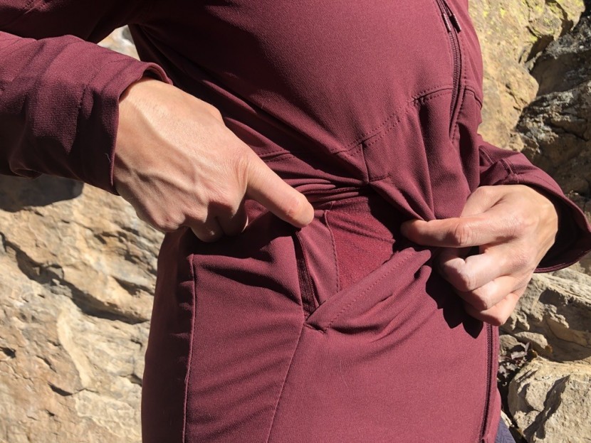 the north face shelbe raschel hoodie - even the pockets are soft and cozy on this hoody.