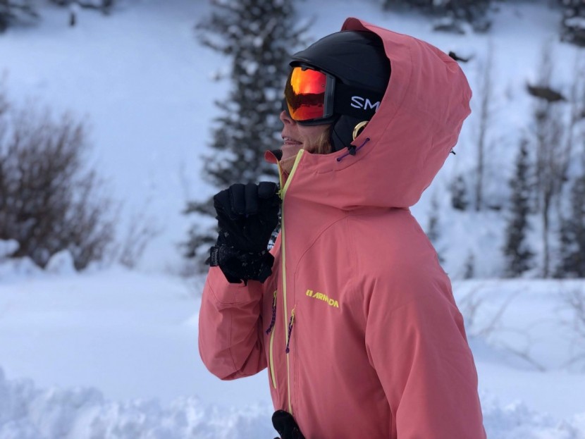 armada stadium - a helmet-compatible hood is key.