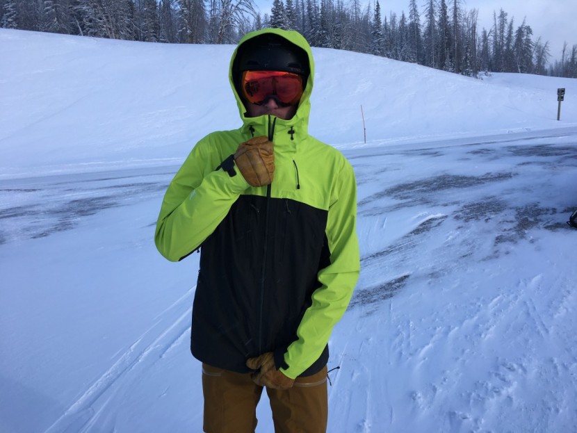 flylow lab coat - the velcro cuff closures, high collar, and well-fitting hood all...