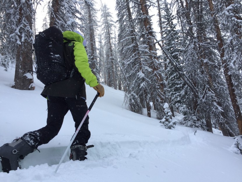 flylow lab coat - we liked the flexible, thin fabric of the lab coat for backcountry...