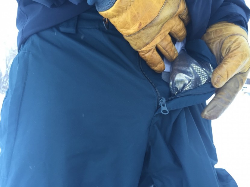 columbia ridge to run iii - a closer look at the omniheat lining. it's not as warm as a real...