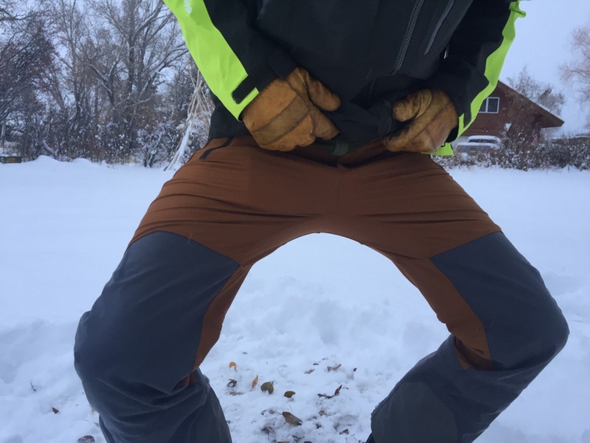 outdoor research trailbreaker ii - a slim fit and stretchy softshell fabric make acrobatic movements a...