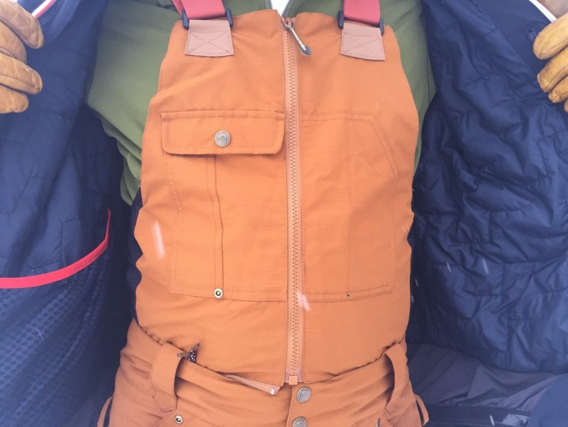 picture organic clothing yakoumo bib - bibs provide weather resistance by extending the protection of the...