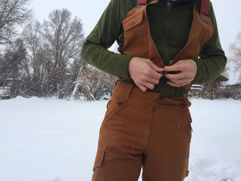 picture organic clothing yakoumo bib - the bib component is removable, so the yakoumo can be worn as pants...