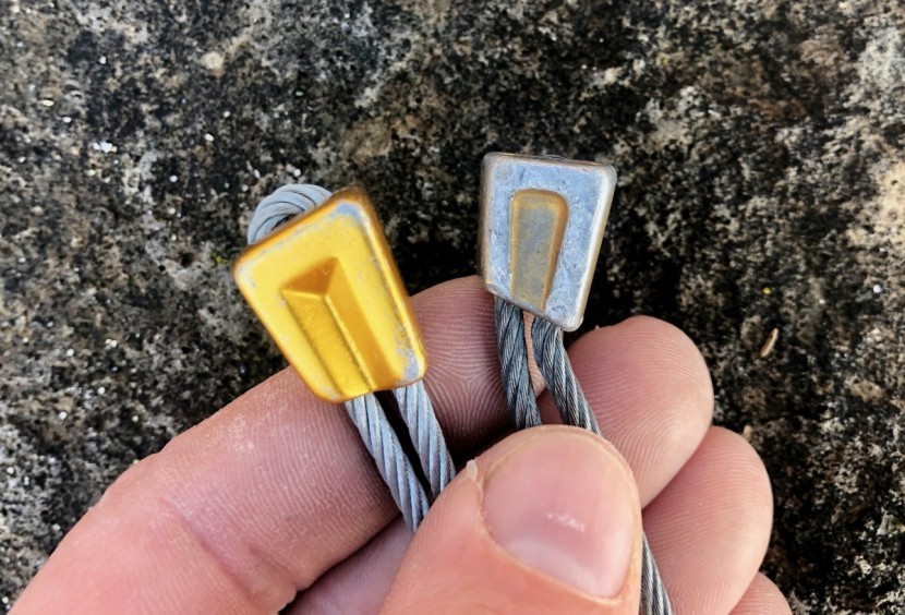 climbing nut - while the black diamond offsets (left) are quite similar to the...