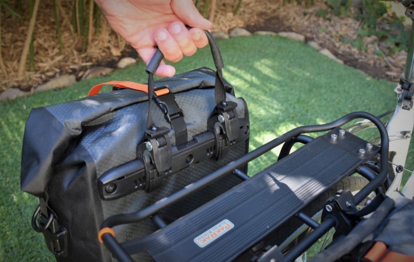 bike panniers - the ortlieb gravel pack is one of the easiest models to secure to...