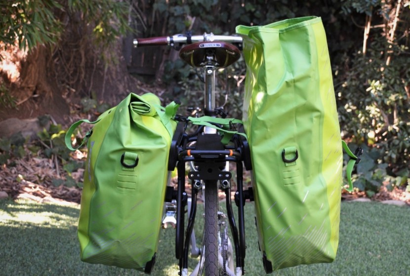 bike panniers - the shield pannier (size large) has the largest volume in this...