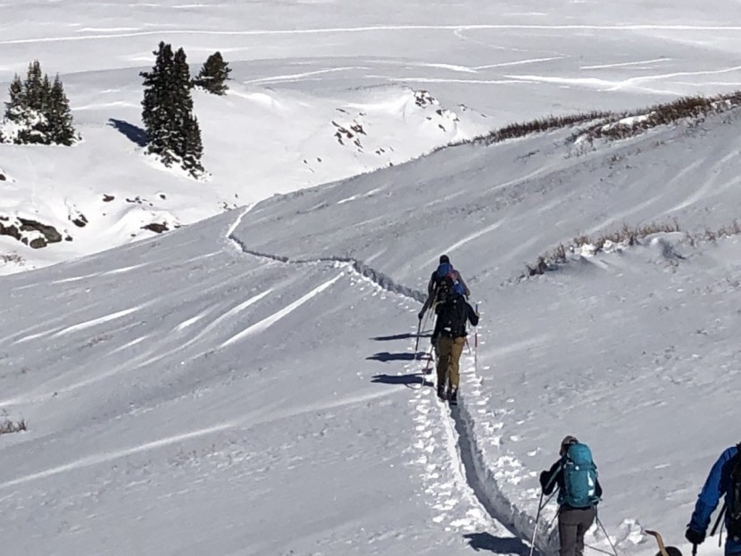 the north face summit l3 ventrix 2.0 hoodie for women - jo hikes with our group of friends while skiing on red mountain...