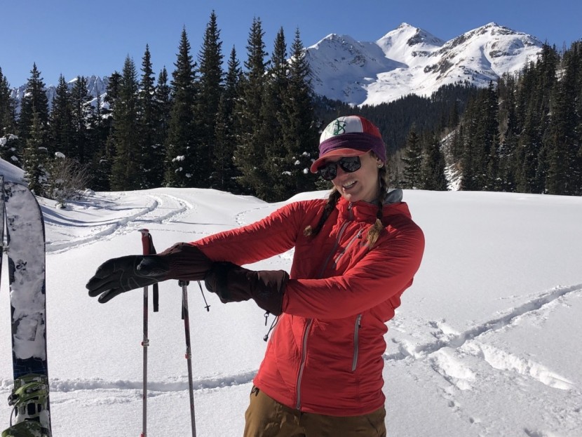 outdoor research refuge air hoody for women - it&#039;s thinner in design, but paired with gloves and additional layers...