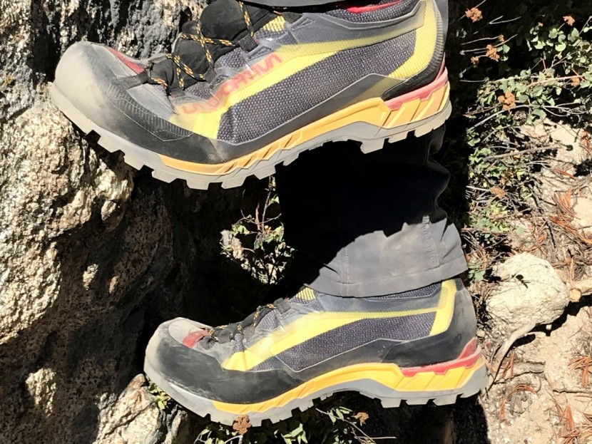 la sportiva trango tech gtx - the sole is stiff enough to edge in but can smear as well, making...