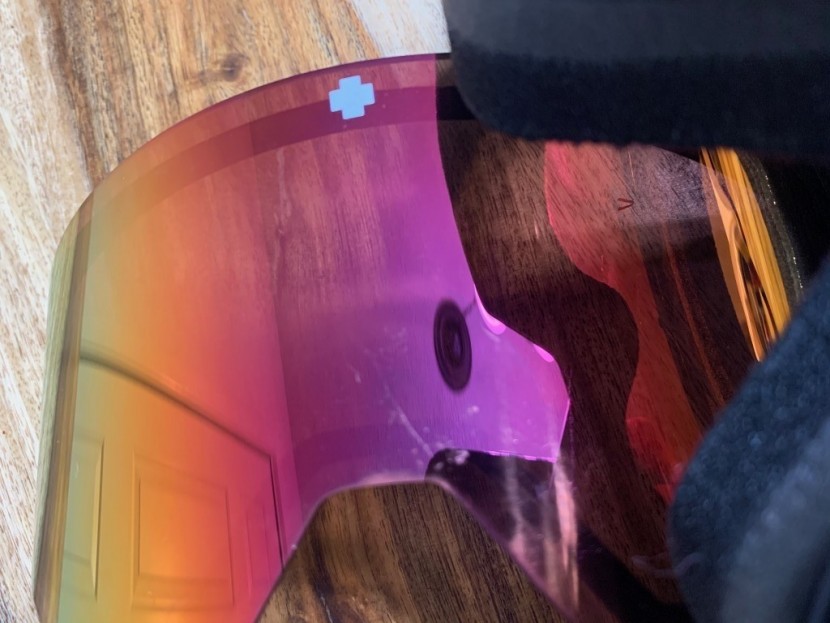 spy ace - mystery scratches on the hd bronze lens.