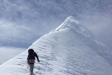 black diamond guide for women - good enough to get up this ridge and back down, we didn't have to...