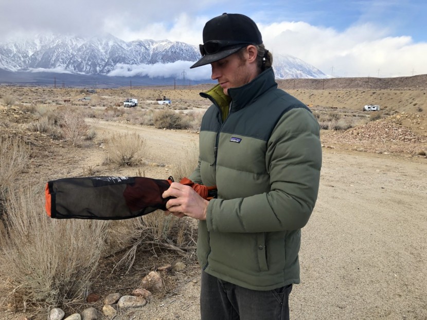 rei co-op flexlite air - the mesh stuff sack is wide enough that there&#039;s no struggle to put...