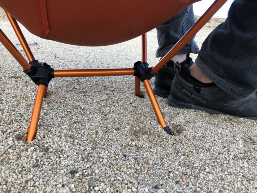 rei co-op flexlite air - between the feet sinking into softer ground, sometimes unevenly, and...