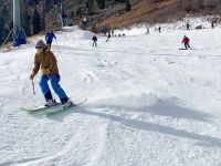 Getting some early season rips in the Lofoten ski pants.