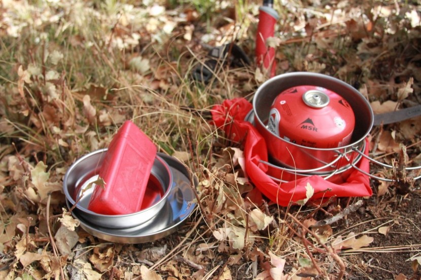 snow peak personal cooker 3 - the set is a little too small for our pocket rocket stove and a...