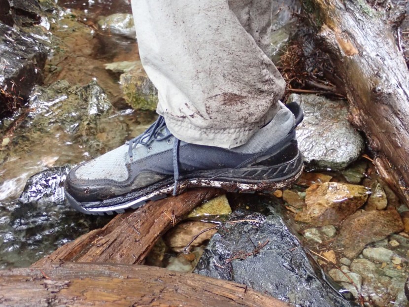 astral tr1 junction - with a moderately flexible sole, we could easily wrap our feet...