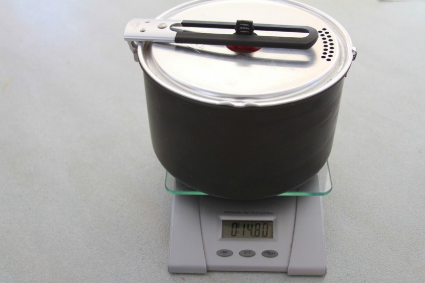 camping cookware - a look at the weight with all of the different parts of the msr...