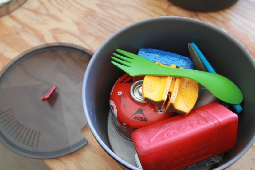 primus primetech 2.3l pot set - we appreciate how much stuff you can pack inside! here we fit our...