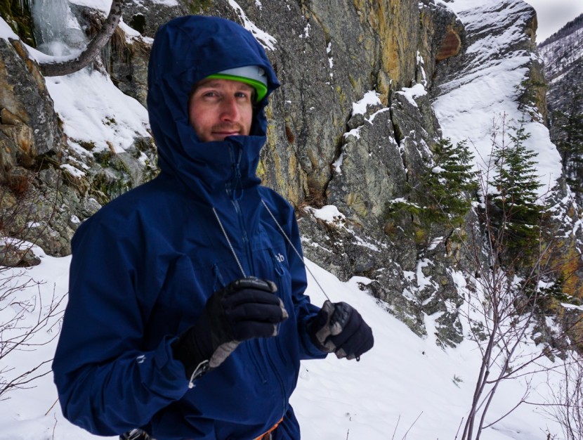 rab latok - in addition to these two hood drawcords on the front, the latok also...