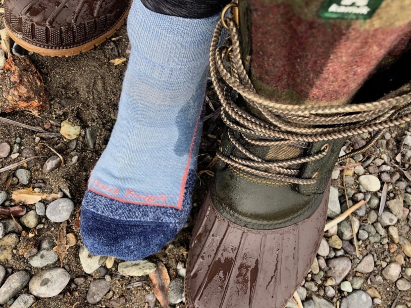 kamik sienna 2 - a look at where the water leaked during our water tests.