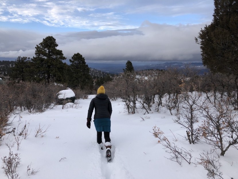the north face shellista iv mid - here we break some trail around our property while watching the...