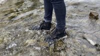 We submerged the Shellista's in our local river to test for water...