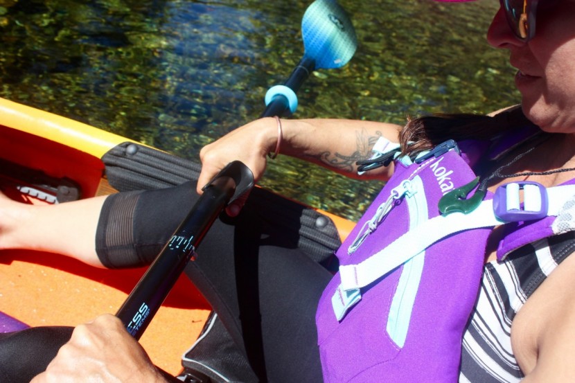 kayak paddle - the pungo was simple to adjust.