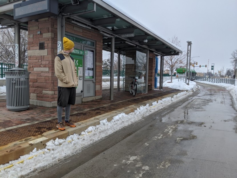 columbia flashback - the deep pockets helped keep our hands warm while waiting for the...