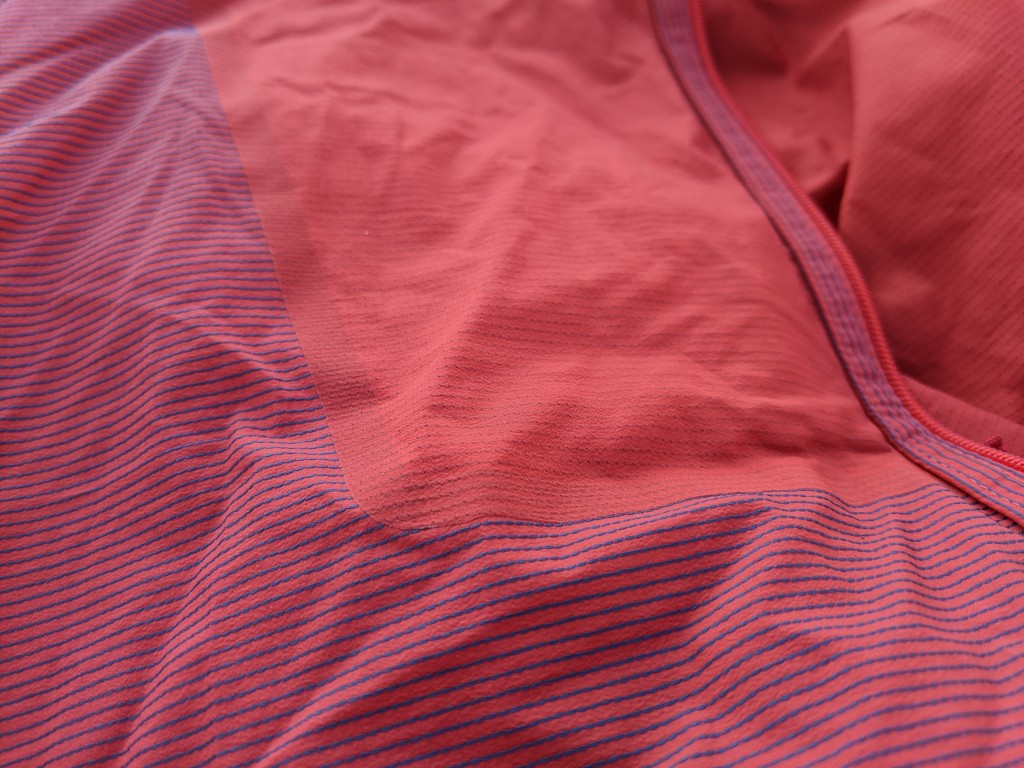 patagonia houdini air - fully taped seams on the chest pocket are a nice touch to help...