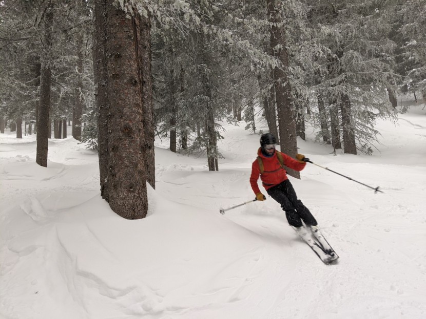 patagonia houdini air - great for ski touring, as long as you try to stick to the trees and...