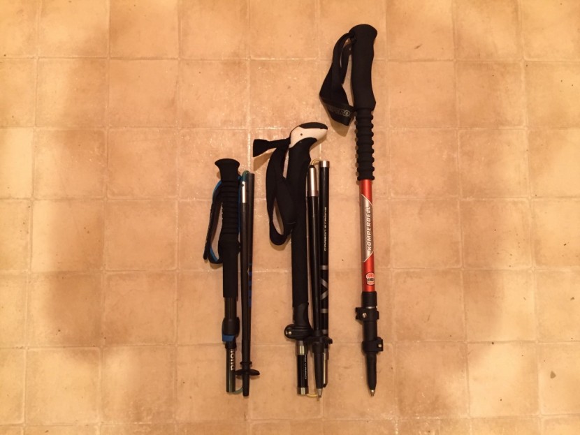 leki micro vario carbon max - the leki micro vario carbon max (center) in its smallest packed...