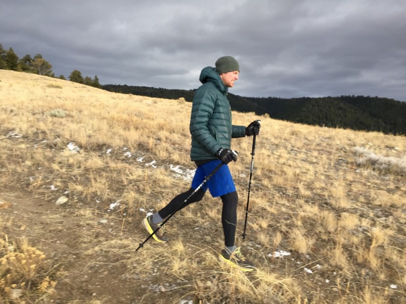 leki micro vario carbon max - a light day hike with the carbon max.