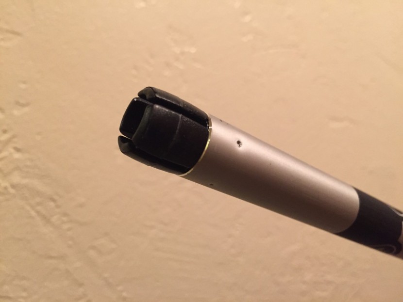 komperdell explorer contour powerlock - aluminum shafts are durable, but still bend under weight.