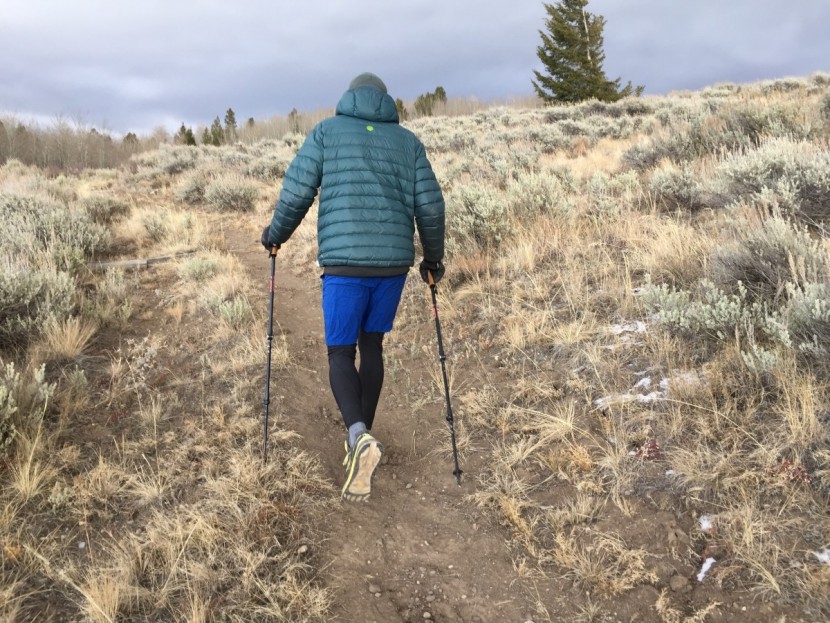 leki makalu lite cor-tec - hiking with the leki makalu lite.