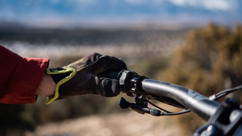 commencal meta power 29 team - the shimano e-bike controls are low profile and ergonomically...