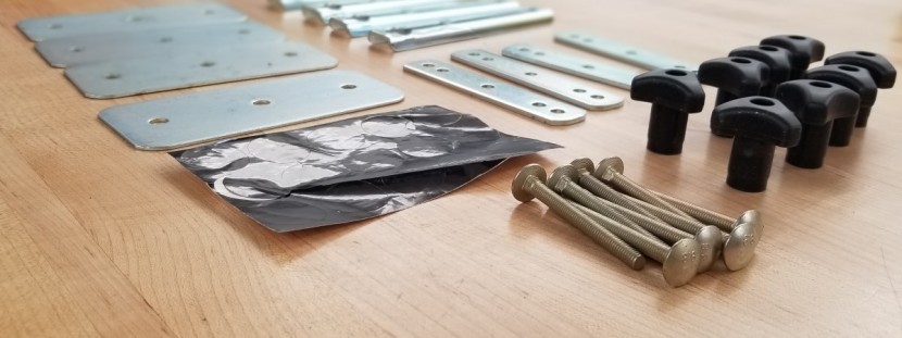 sportrack horizon alpine - the nuts with molded handles mean that no tools are required to...