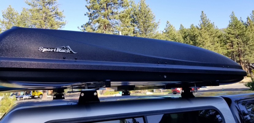sportrack horizon alpine - the alpine is a decently sturdy box that holds up to highway speeds...