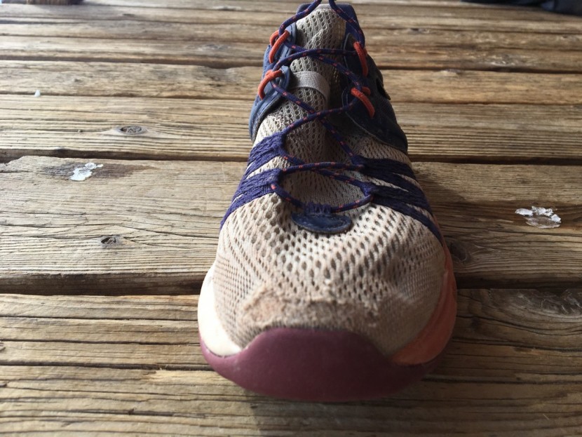 teva terra-float churn it up for women - the shoe's uppers frayed after just a few uses in harsh conditions...