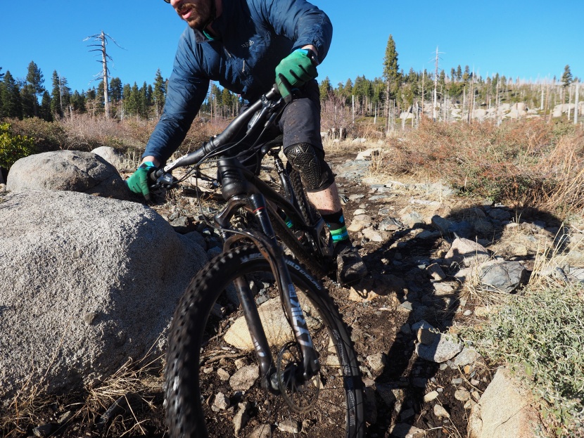 mountain bike tires - the front tire is responsible for the bulk of your cornering traction.
