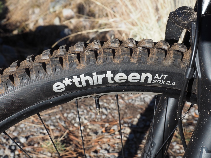 e*thirteen all-terrain race 2.4 - braking and pedaling traction is impressive.