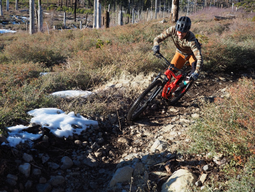 despite the low-profile rolling tread, the cornering knobs are quite...