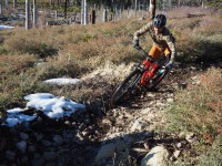 Despite the low-profile rolling tread, the cornering knobs are quite...