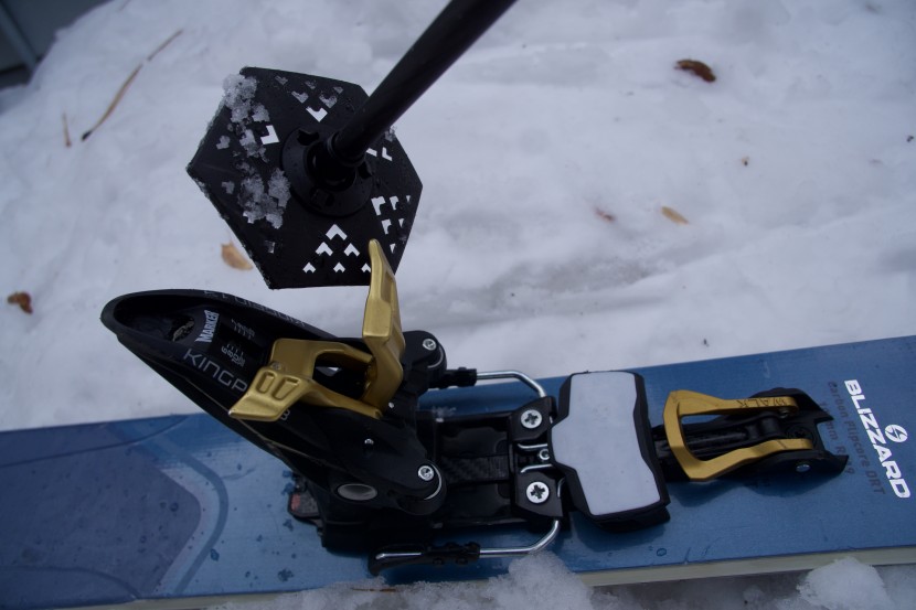 backcountry ski poles - powder baskets are large pole baskets that allow you to push off...