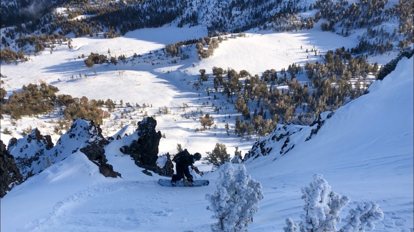 jones frontier splitboard - a wind scoured start where we we easily trusted the frontier.