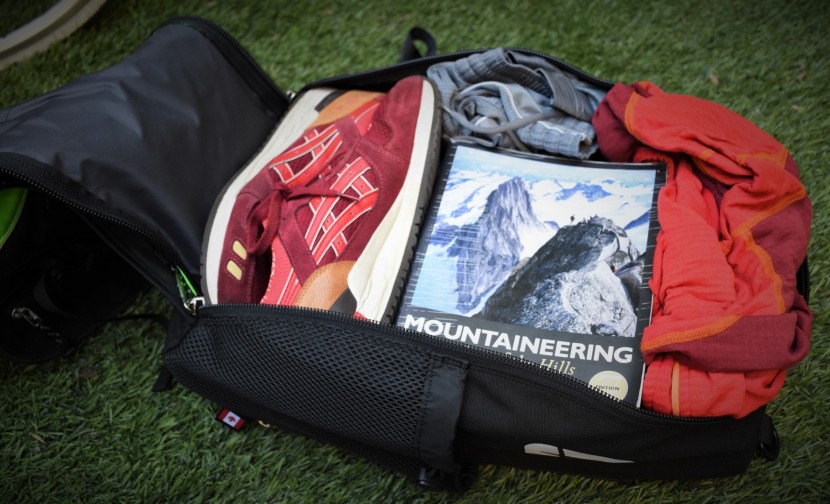 bike panniers - the huge main storage compartment of the bug pannier was able to fit...