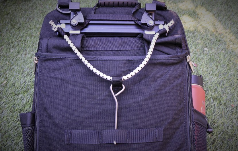 the cam lock mounting system with an additional lower security hook...