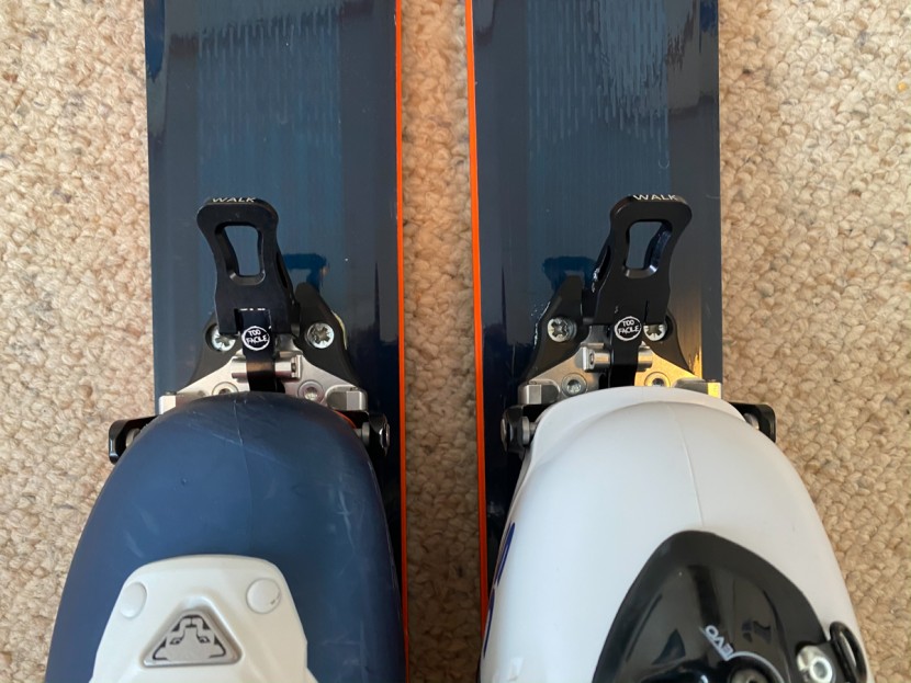 dynafit tlt 8 expedition - the tlt8 "speed nose", on the left, as compared to a typical boot...